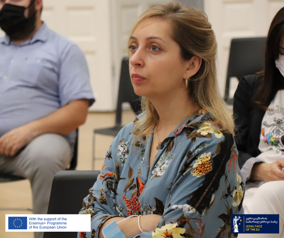  ჟან მონეს პროექტის „ევროკავშირის სამართლებრივი სახე“ პრეზენტაცია